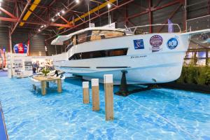 Een nieuwe boot tijdens Boot Holland 2018